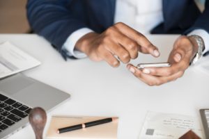making a sales call