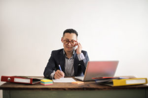 sales recruiter on the phone