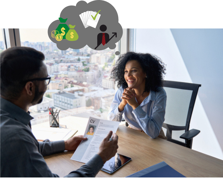 candidate thinking about how this job should help growth