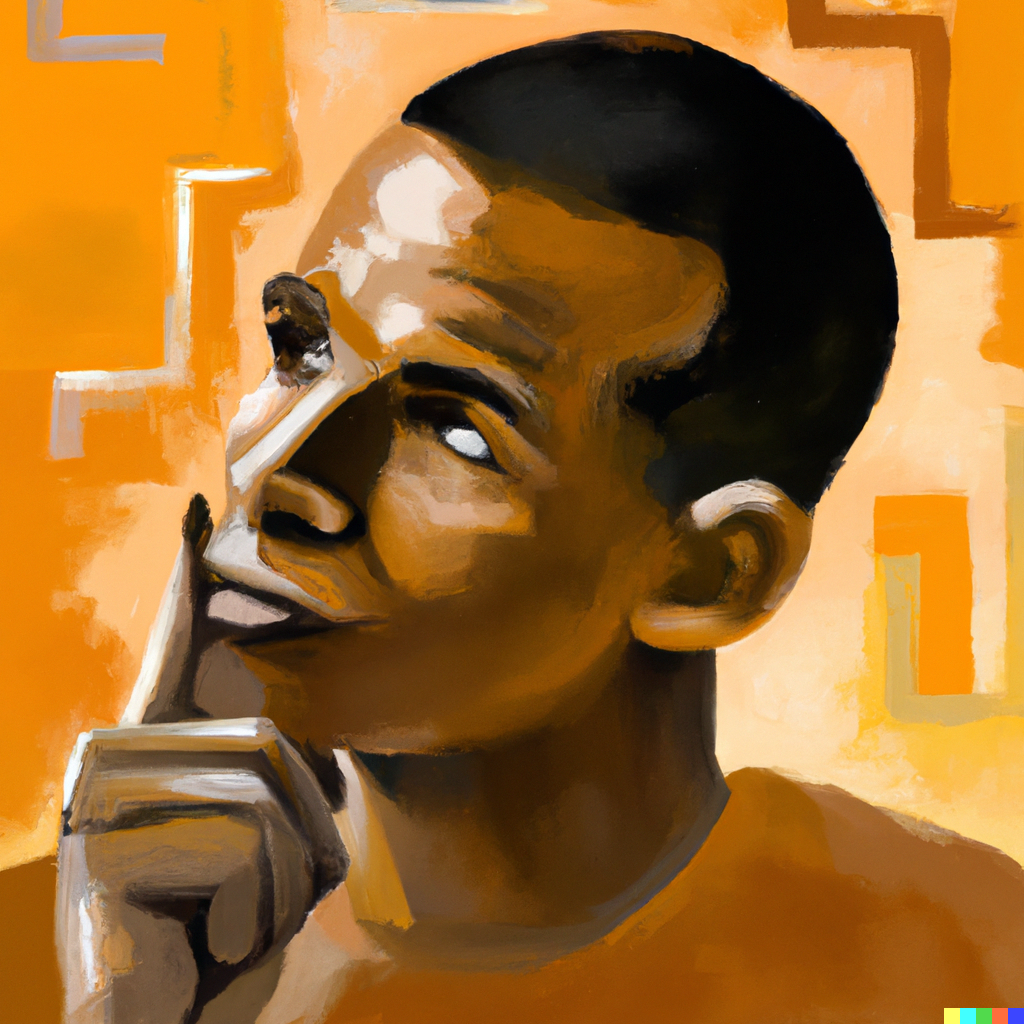 man thinking about uncertain times