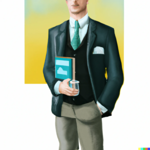 sales candidate getting ready for interview