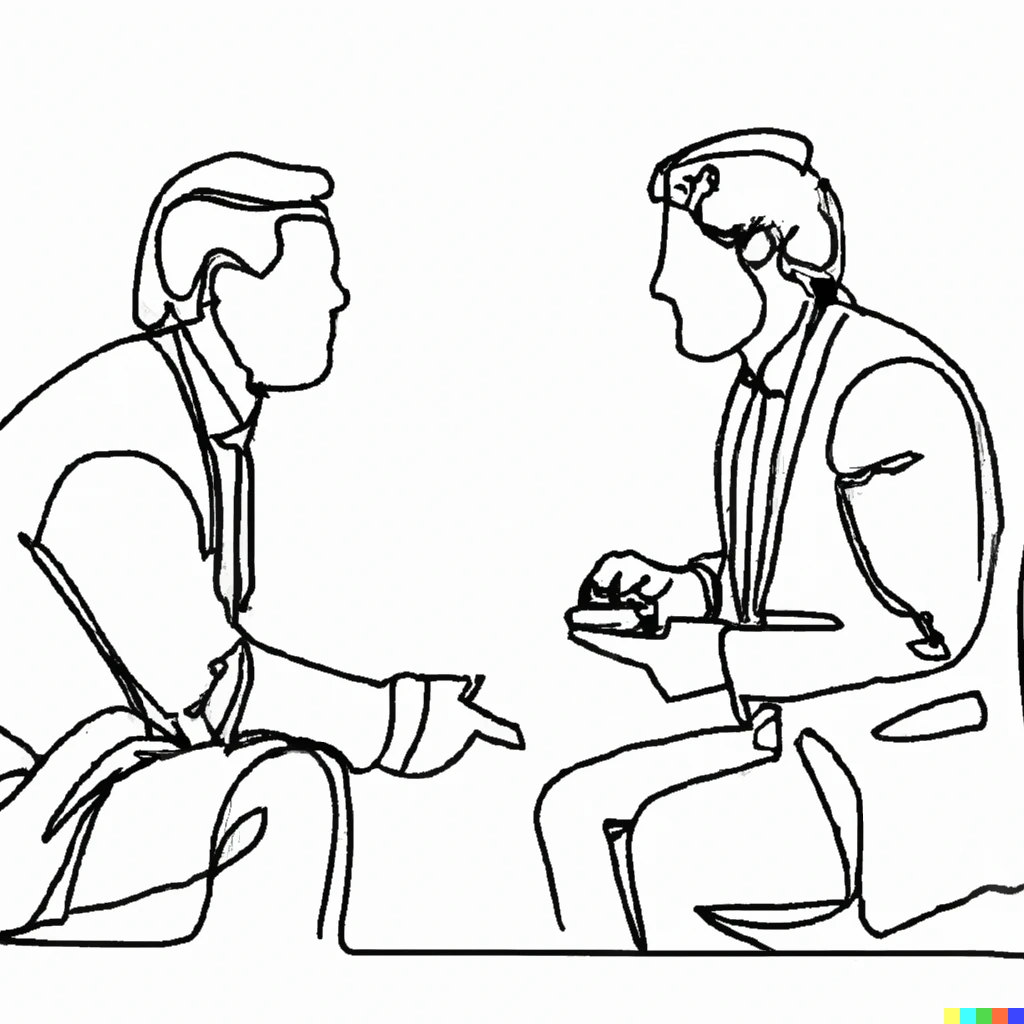 Sales candidate and sales recruiter discussing money