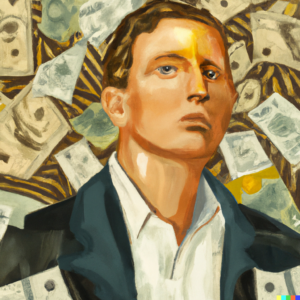 sales person making money