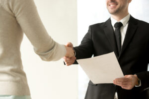 sales candidate getting a job