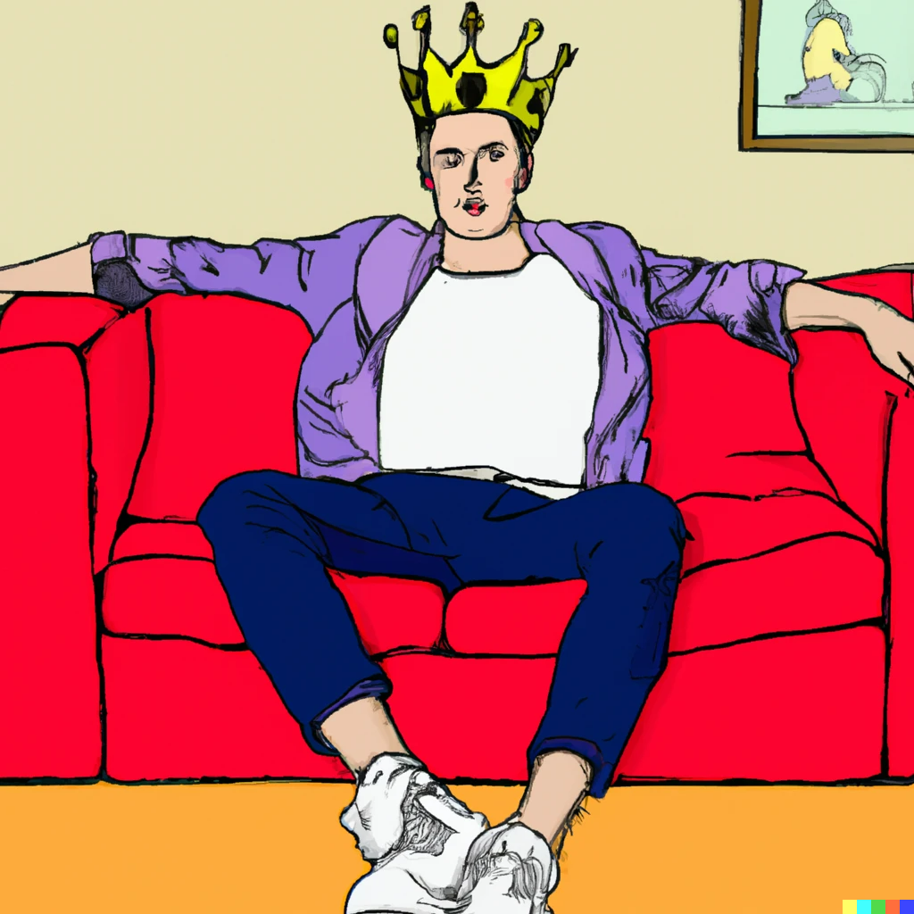 unemployed sales person at home