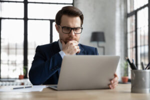 sales recruiter thinking about whom to hire
