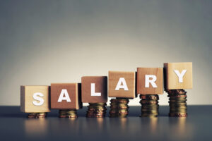 Blocks that spell out SALARY