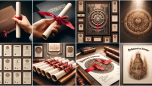 Montage of possible degrees for sales careers