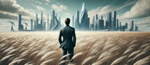 Man deciding future sales career