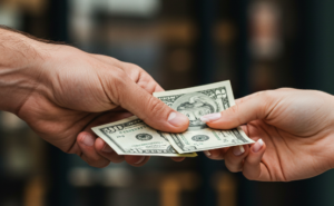 Paying sales commission